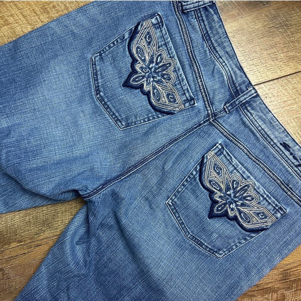 Vintage 7 For All Mankind Western Embroidered Bootcut Jeans